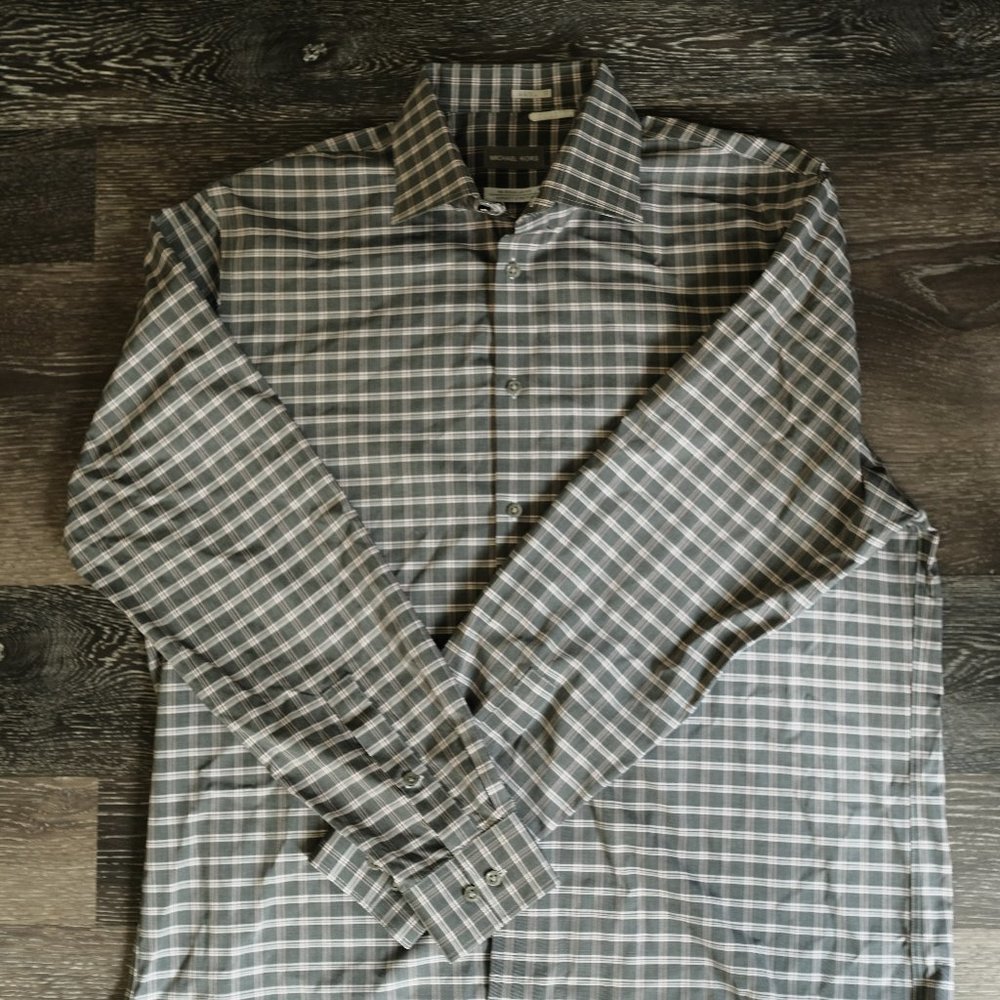 Michael Kors Airsoft Stretch Mens Button Down